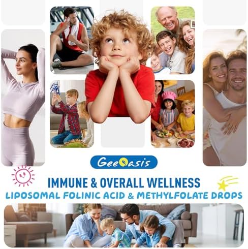Gotas de Ácido Folínico Líquido y Metilfolato para Niños, Suplemento de Ácido Fólico con B12 Metilada para Mujeres, con Citrato de Zinc, Vitamina B6 - imagen 7