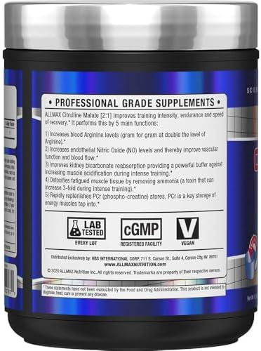 ALLMAX Essentials Citrulina Malato 2:1, 10.58 oz (300 g) - imagen 2