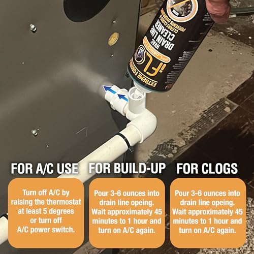 Limpiador de Línea de Drenaje A/C iFLO® Extreme – Solución Rápida y Duradera para Sistemas HVAC, 24oz, 1 Paquete, Elimina Obstrucciones y - imagen 6