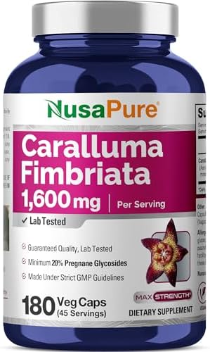 NusaPure Caralluma Fimbriata 1600mg - 180 Cápsulas Veganas (Sin OGM, Veganas) - imagen 1