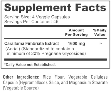 NusaPure Caralluma Fimbriata 1600mg - 180 Cápsulas Veganas (Sin OGM, Veganas) - imagen 4