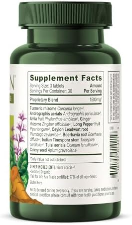Banyan Botanicals Pollen Protect Orgánico – Suplemento Respiratorio Clínicamente Probado – Apoyo a la Salud ante Irritantes Estacionales – 90 - imagen 3