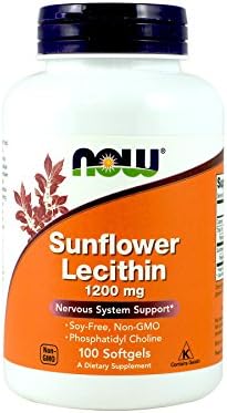 NOW Foods Lecitina de Girasol 1,200 Mg en Softgels, Paquete de 2 - imagen 1