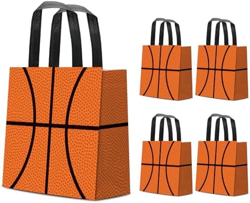 Bolsas de Regalo de Baloncesto KERINGO - 24 Piezas, Reutilizables con Asa, Perfectas para Fiestas de Cumpleaños y Eventos Deportivos - imagen 4
