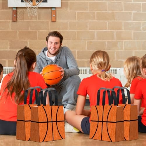 Bolsas de Regalo de Baloncesto KERINGO - 24 Piezas, Reutilizables con Asa, Perfectas para Fiestas de Cumpleaños y Eventos Deportivos - imagen 8