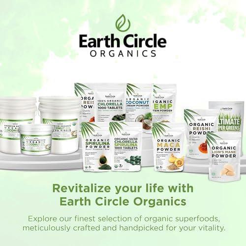 Tabletas de Chlorella Orgánica 1,000 Contenido | Superalimento de Alta Potencia | Pastillas de Clorofila de Algas Verdes 100% Puras | Pared Celular - imagen 7