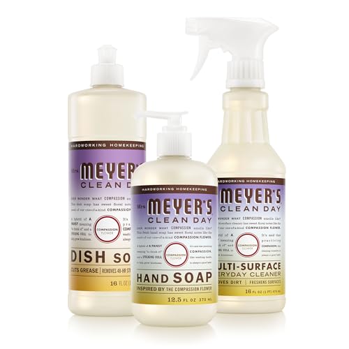 Set de Productos de Limpieza Mrs. MEYER'S CLEAN DAY para Cocina, Aroma de Flor de Compasión: Jabón de Manos (12.5 Fl Oz), Jabón para Platos (16 Fl - imagen 6