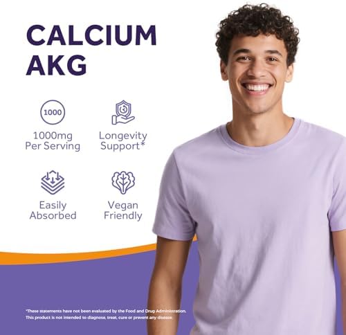 Suplemento de Calcio AKG Doctor's Recipes 1000mg, Alta Biodisponibilidad para Hombres y Mujeres, Salud Ósea, Vegano, 150 Cápsulas - imagen 4