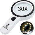 Lupa con Luz, Lupa de Mano 30X Grande para Leer, Lupa Iluminada para Personas Mayores, Degeneración Macular, Monedas, Joyería - imagen 1