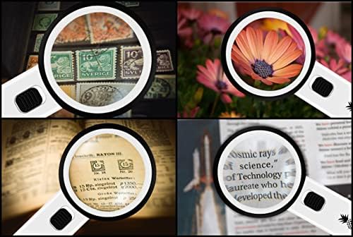 Lupa con Luz, Lupa de Mano 30X Grande para Leer, Lupa Iluminada para Personas Mayores, Degeneración Macular, Monedas, Joyería - imagen 3