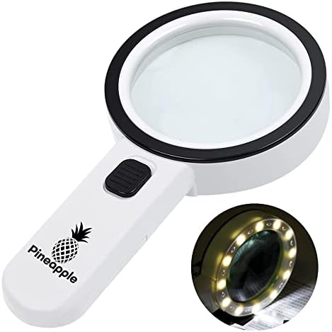 Lupa con Luz, Lupa de Mano 30X Grande para Leer, Lupa Iluminada para Personas Mayores, Degeneración Macular, Monedas, Joyería - imagen 4