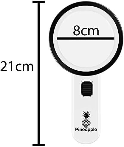 Lupa con Luz, Lupa de Mano 30X Grande para Leer, Lupa Iluminada para Personas Mayores, Degeneración Macular, Monedas, Joyería - imagen 7