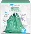 Bolsas de Basura Ultra Resistentes de 10 Galones, 100 Piezas con Cierre de Cuerda - imagen 1