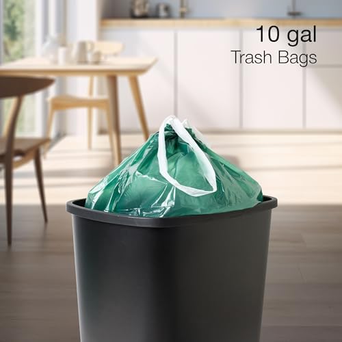 Bolsas de Basura Ultra Resistentes de 10 Galones, 100 Piezas con Cierre de Cuerda - imagen 6