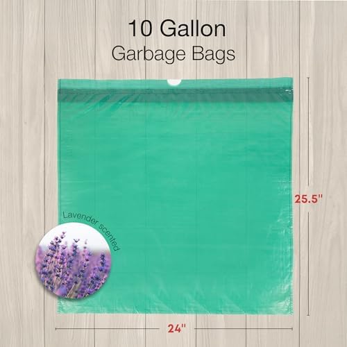 Bolsas de Basura Ultra Resistentes de 10 Galones, 100 Piezas con Cierre de Cuerda - imagen 8