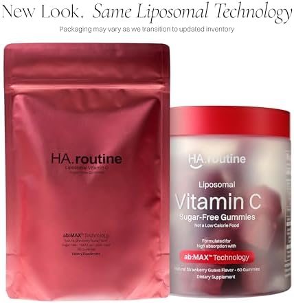 Gomitas de Vitamina C Liposomal Haroutine - 500mg, 60 Gomitas Sin Azúcar, 30 Porciones, Apoyo Inmunológico y Colágeno, Antioxidante - Sabor Fresa - imagen 2