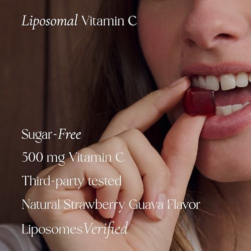 Gomitas de Vitamina C Liposomal Haroutine - 500mg, 60 Gomitas Sin Azúcar, 30 Porciones, Apoyo Inmunológico y Colágeno, Antioxidante - Sabor Fresa - imagen 3