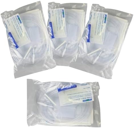 Set de Bolsas de Enema Desechables de 1500 ml, Tubo de 60 Pulgadas y Pinza para Limpieza de Colon (Paquete de 4) - imagen 1