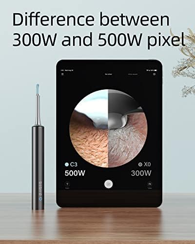 BEBIRD Limpiador de Oídos con Cámara, 5 Megapíxeles 1080P, 6 Luces LED, Set Completo de Herramientas para Remover Cerumen, 4 Cucharas, Negro - imagen 3