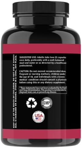 Cápsulas de Vinagre de Sidra de Manzana y Polvo de Remolacha Angry Supplements, 1000mg por Porción, 60ct, Paquete de 2 (Total 120ct) - imagen 4