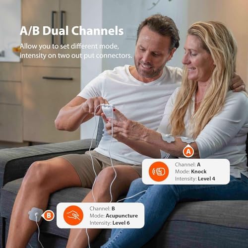 Electroestimulador iHealth Dual-Channel TENS, Alivio Personalizado para Dolor de Espalda, Hombros, Cuello y Ciática - 24 Modos, 15 Intensidades, - imagen 4