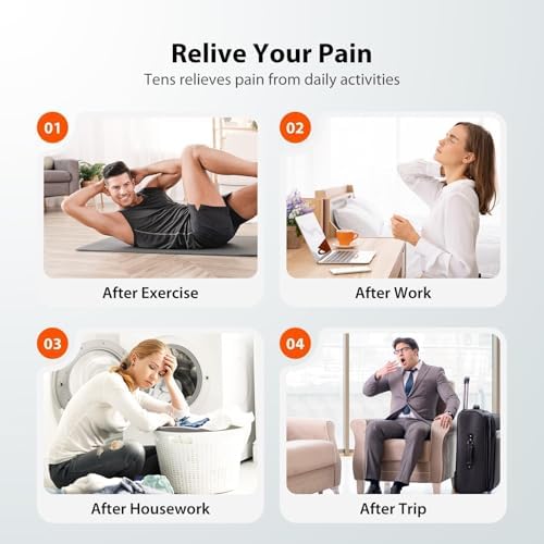 Electroestimulador iHealth Dual-Channel TENS, Alivio Personalizado para Dolor de Espalda, Hombros, Cuello y Ciática - 24 Modos, 15 Intensidades, - imagen 6