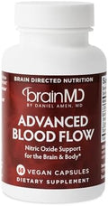 BRAINMD Advanced Blood Flow - 60 Cápsulas Veganas - Soporte de Óxido Nítrico para el Cerebro y el Cuerpo - Sin Gluten - 30 Porciones - imagen 1