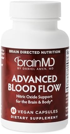 BRAINMD Advanced Blood Flow - 60 Cápsulas Veganas - Soporte de Óxido Nítrico para el Cerebro y el Cuerpo - Sin Gluten - 30 Porciones - imagen 1
