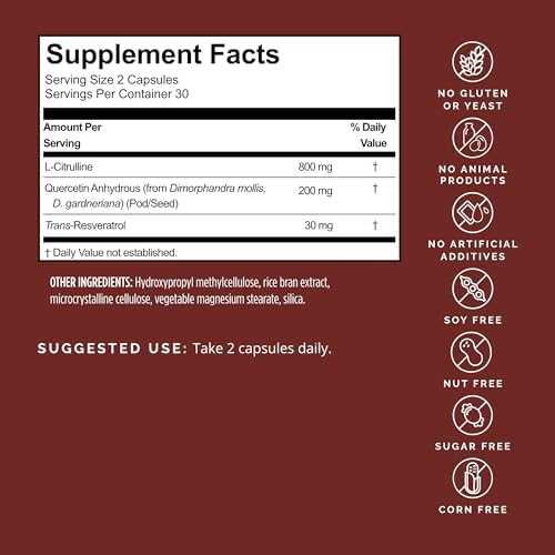 BRAINMD Advanced Blood Flow - 60 Cápsulas Veganas - Soporte de Óxido Nítrico para el Cerebro y el Cuerpo - Sin Gluten - 30 Porciones - imagen 2