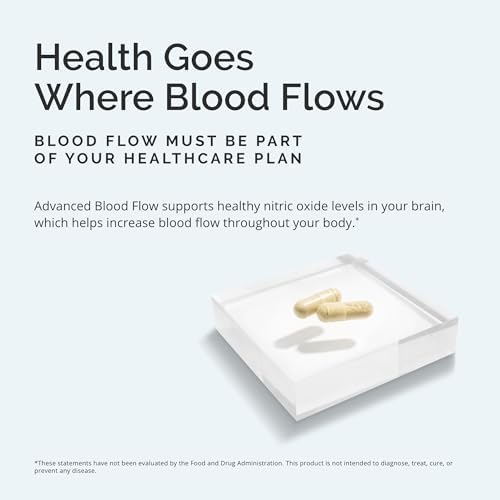 BRAINMD Advanced Blood Flow - 60 Cápsulas Veganas - Soporte de Óxido Nítrico para el Cerebro y el Cuerpo - Sin Gluten - 30 Porciones - imagen 3