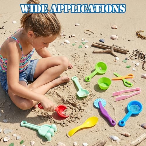 Hiawbon Set de 20 Piezas de Herramientas para Bin Sensorial, Accesorios de Juguetes para Motricidad Fina, Cubos, Pinzas y Cucharas para Niños de 2 - imagen 6