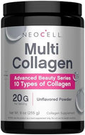 NeoCell Super Multi Colágeno Péptidos en Polvo | 9oz | 10 Tipos de Colágeno | Suplemento de Belleza para Piel, Cabello y Uñas | Sin Sabor - imagen 1