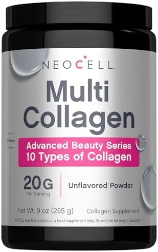 NeoCell Super Multi Colágeno Péptidos en Polvo | 9oz | 10 Tipos de Colágeno | Suplemento de Belleza para Piel, Cabello y Uñas | Sin Sabor - imagen 1
