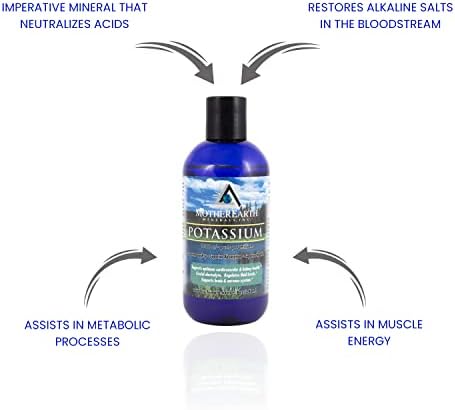 Suplemento Líquido de Potasio Ionic de Mother Earth Minerals, Alta Absorción, Gotas de Minerales de Potasio para Equilibrio Electrolítico, - imagen 3