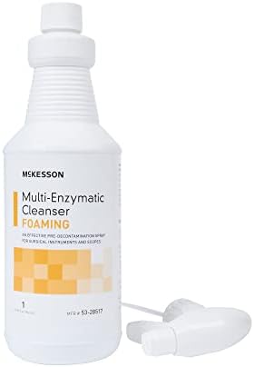Limpiador Multi-Enzimático McKesson para Instrumentos Quirúrgicos y Equipos de Salud, 32 oz [Paquete de 1] Espumoso, Lluvia Fresca - imagen 1