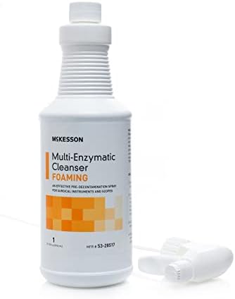 Limpiador Multi-Enzimático McKesson para Instrumentos Quirúrgicos y Equipos de Salud, 32 oz [Paquete de 1] Espumoso, Lluvia Fresca - imagen 7