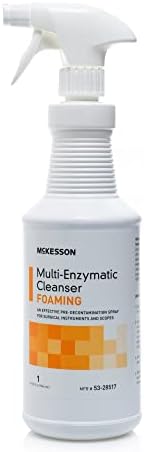 Limpiador Multi-Enzimático McKesson para Instrumentos Quirúrgicos y Equipos de Salud, 32 oz [Paquete de 1] Espumoso, Lluvia Fresca - imagen 8