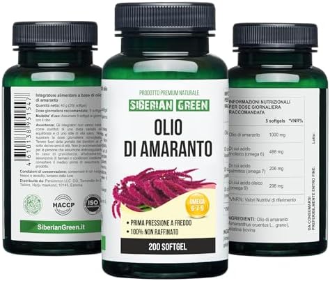 Cápsulas de Aceite de Semilla de Amaranto Verde Siberiano 200 Softgels, Cosecha Silvestre de Siberia Altai, Prensado en Frío, Sin Refino - imagen 6