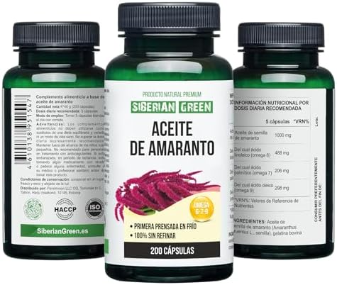 Cápsulas de Aceite de Semilla de Amaranto Verde Siberiano 200 Softgels, Cosecha Silvestre de Siberia Altai, Prensado en Frío, Sin Refino - imagen 7