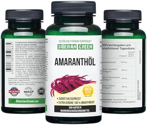 Cápsulas de Aceite de Semilla de Amaranto Verde Siberiano 200 Softgels, Cosecha Silvestre de Siberia Altai, Prensado en Frío, Sin Refino - imagen 8