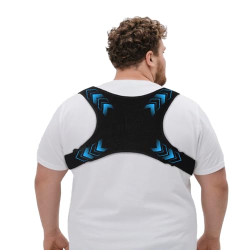 Faja de soporte King Mills para dolor lumbar, corrector de postura transpirable para tallas grandes 3XL a 6XL, ajustable para hombres y mujeres. - imagen 1
