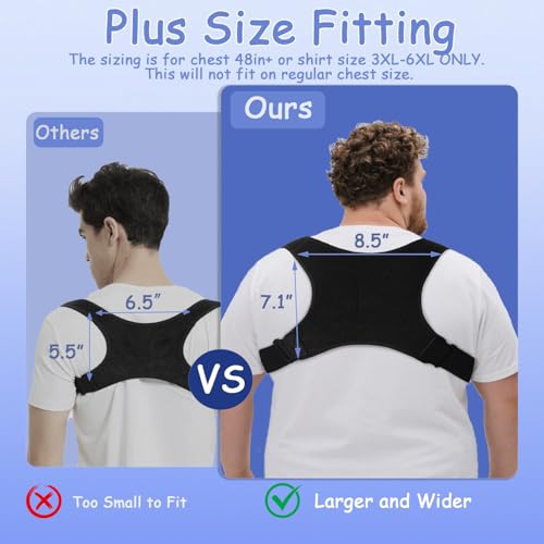 Faja de soporte King Mills para dolor lumbar, corrector de postura transpirable para tallas grandes 3XL a 6XL, ajustable para hombres y mujeres. - imagen 2