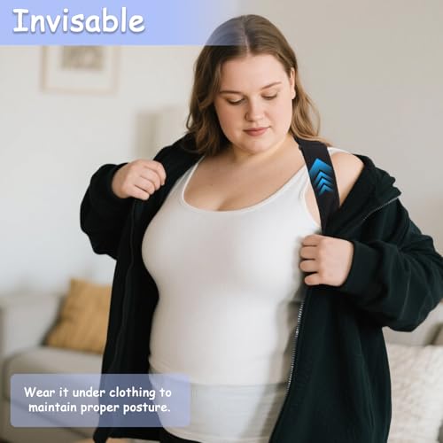Faja de soporte King Mills para dolor lumbar, corrector de postura transpirable para tallas grandes 3XL a 6XL, ajustable para hombres y mujeres. - imagen 4