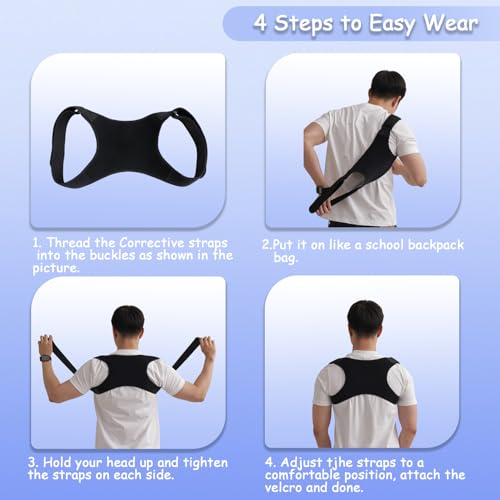 Faja de soporte King Mills para dolor lumbar, corrector de postura transpirable para tallas grandes 3XL a 6XL, ajustable para hombres y mujeres. - imagen 7