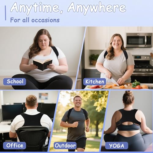 Faja de soporte King Mills para dolor lumbar, corrector de postura transpirable para tallas grandes 3XL a 6XL, ajustable para hombres y mujeres. - imagen 8