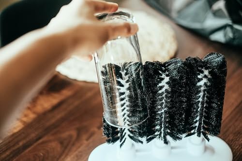Lavadora de Copas de Vidrio Triple con 3 Cepillos, Limpiador de Copas - imagen 7