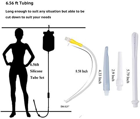 Kit de Enema TopQuaFocus de 2 Cuartos con Antirretorno, Set de Limpieza de Colon BPA Libre con 6 Puntas, Ideal para Hombres y Mujeres, Calidad Premium - imagen 6