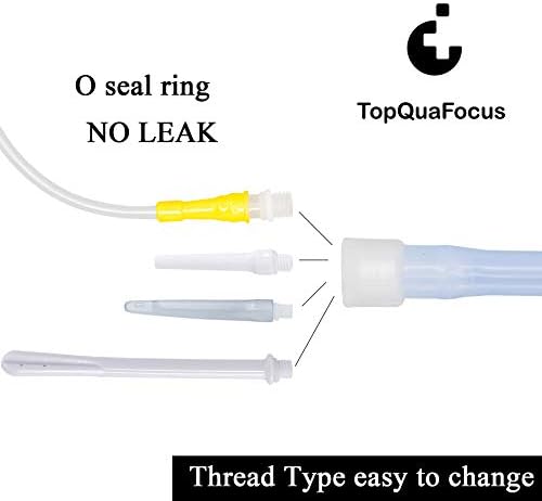 Kit de Enema TopQuaFocus de 2 Cuartos con Antirretorno, Set de Limpieza de Colon BPA Libre con 6 Puntas, Ideal para Hombres y Mujeres, Calidad Premium - imagen 7