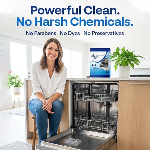 Tabletas Limpiadoras para Lavavajillas Earth Breeze – 4 en 1: Limpia, Desodoriza, Refresca y Protege – Elimina Olores, Acumulación y Residuos – Sin - imagen 2