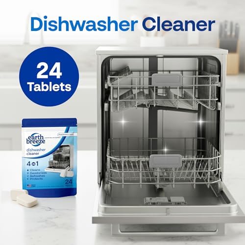Tabletas Limpiadoras para Lavavajillas Earth Breeze – 4 en 1: Limpia, Desodoriza, Refresca y Protege – Elimina Olores, Acumulación y Residuos – Sin - imagen 4